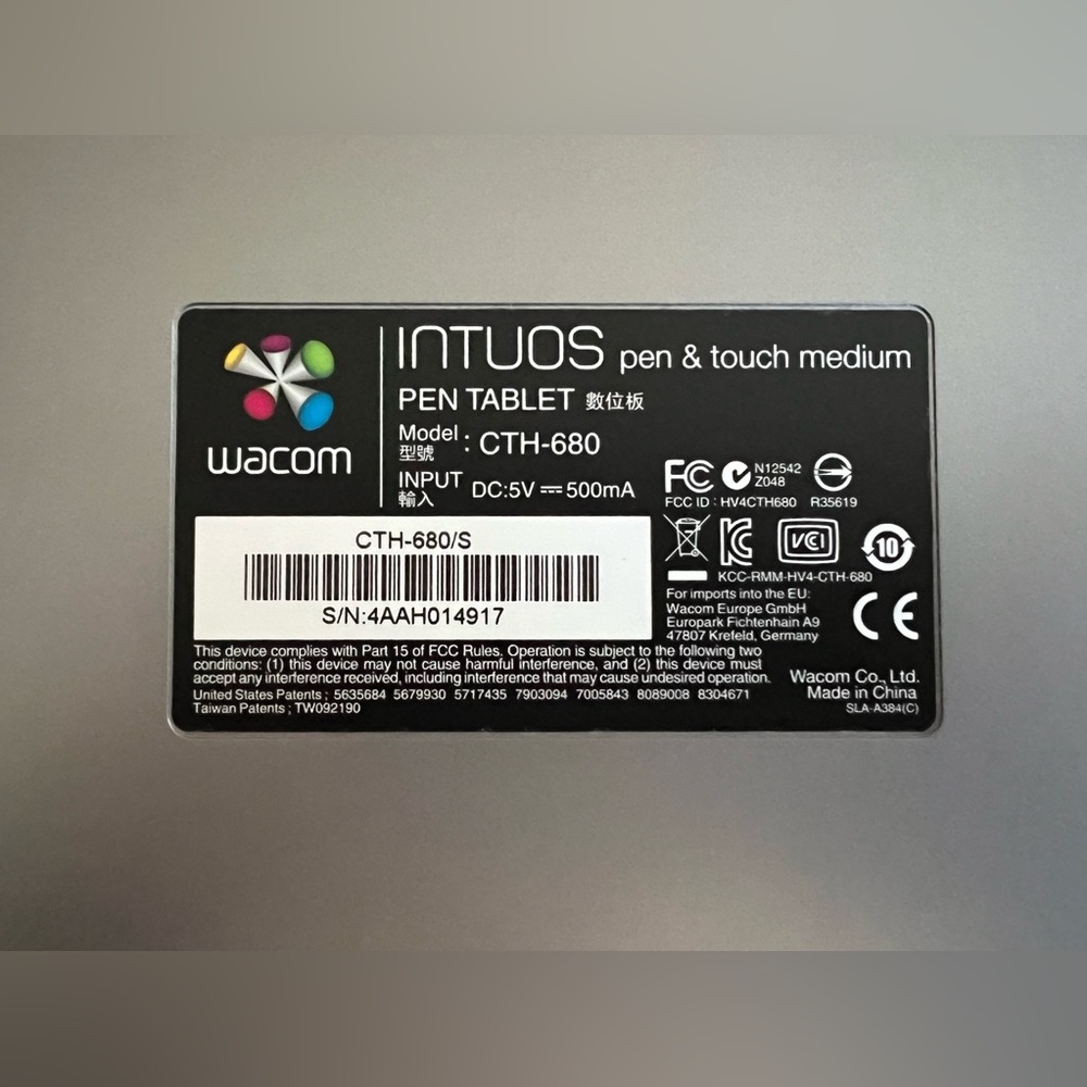 NEW!! Wacom Intuos Creative Pen & Touch Tablet - CTH680 - Picture 5 of 7
